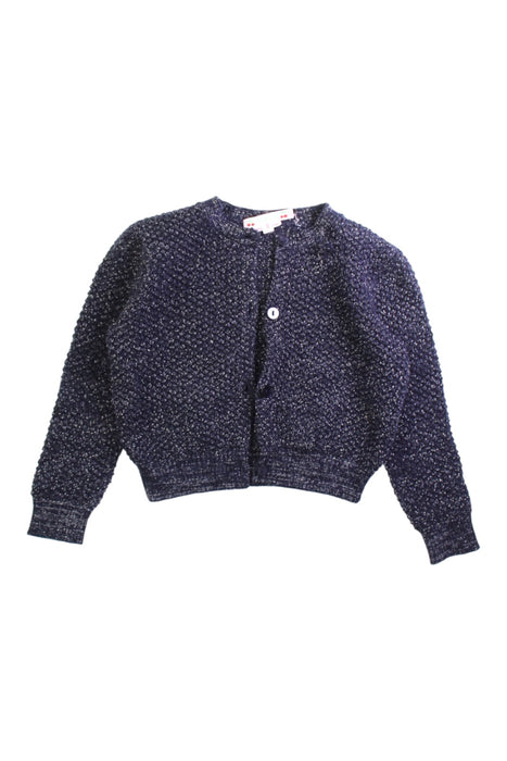 A Navy Cardigans from Bonpoint in size 3T for girl. (Front View)