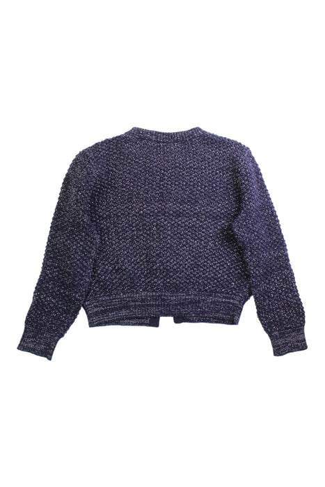 A Navy Cardigans from Bonpoint in size 3T for girl. (Back View)