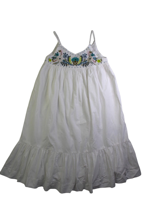 A White Sleeveless Dresses from Bonpoint in size 6T for girl. (Front View)