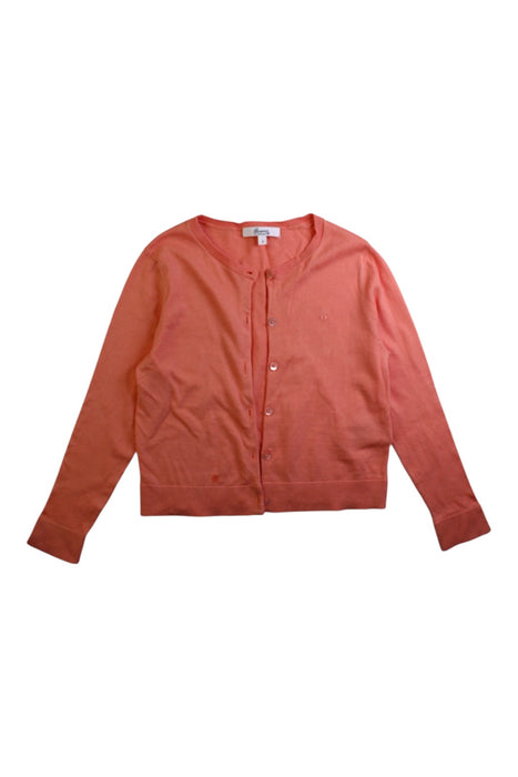 A Peach Cardigans from Bonpoint in size 6T for girl. (Front View)