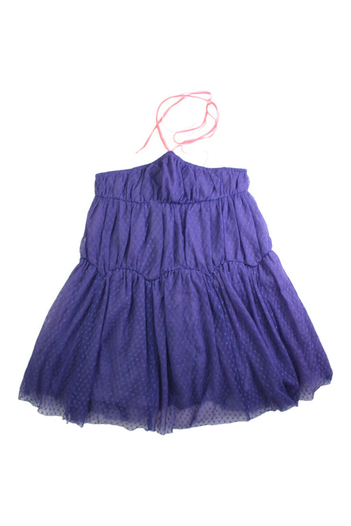 A Purple Sleeveless Dresses from Nellystella in size 6T for girl. (Front View)