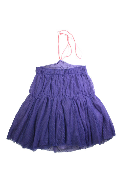 A Purple Sleeveless Dresses from Nellystella in size 6T for girl. (Back View)