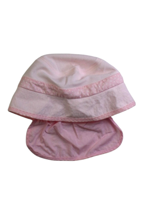 A Pink Sun Hats from Miki House in size 3T for girl. (Front View)