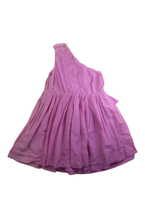 A Pink Sleeveless Dresses from Nellystella in size 6T for girl. (Front View)