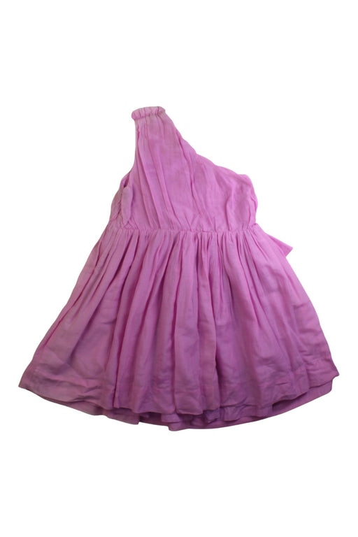 A Pink Sleeveless Dresses from Nellystella in size 6T for girl. (Front View)