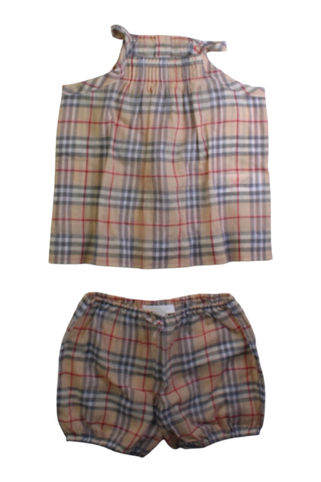 A Multicolour Shorts Sets from Burberry in size 12-18M for girl. (Front View)