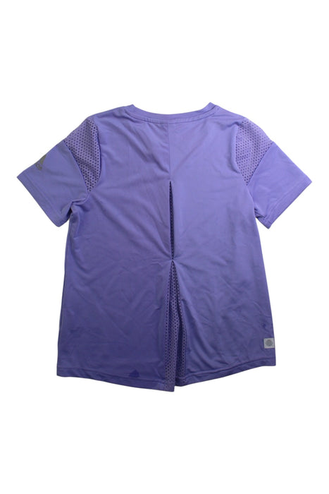 A Purple Active Tops from Adidas in size 10Y for girl. (Back View)