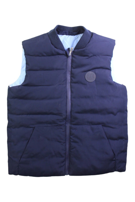 A Blue Outerwear Vests from Jacadi in size 8Y for boy. (Back View)