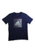 A Navy Short Sleeve T Shirts from Adidas in size 10Y for neutral. (Front View)