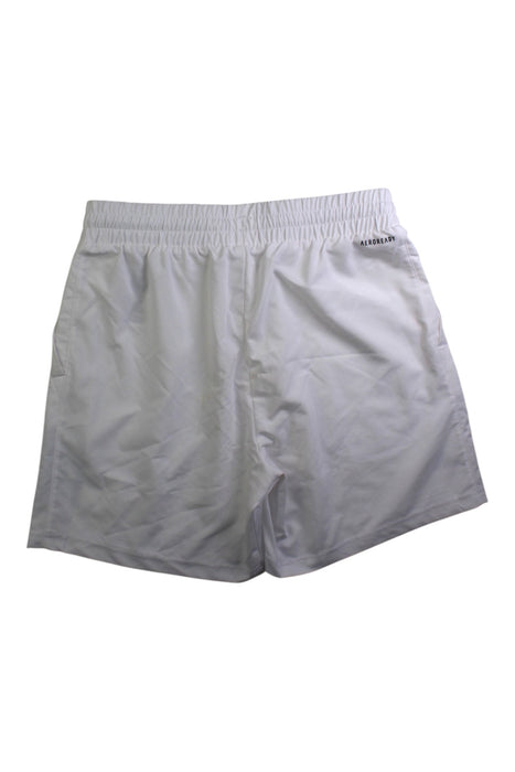 A White Shorts from Adidas in size 13Y for boy. (Back View)