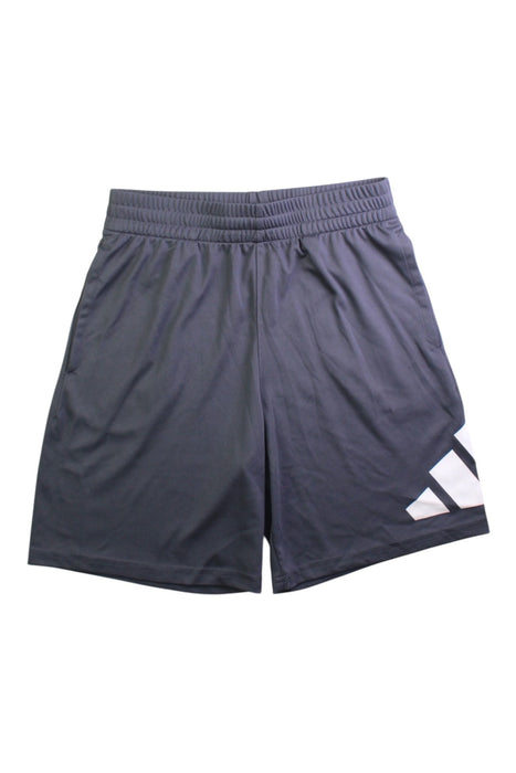 A Navy Shorts from Adidas in size 10Y for boy. (Front View)
