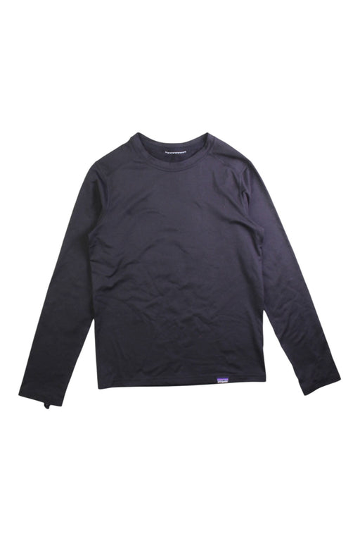 A Black Base Layers from Patagonia in size 7Y for neutral. (Front View)