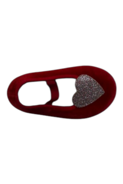 A Red Flats from Bonton in size 18-24M for girl. (Front View)