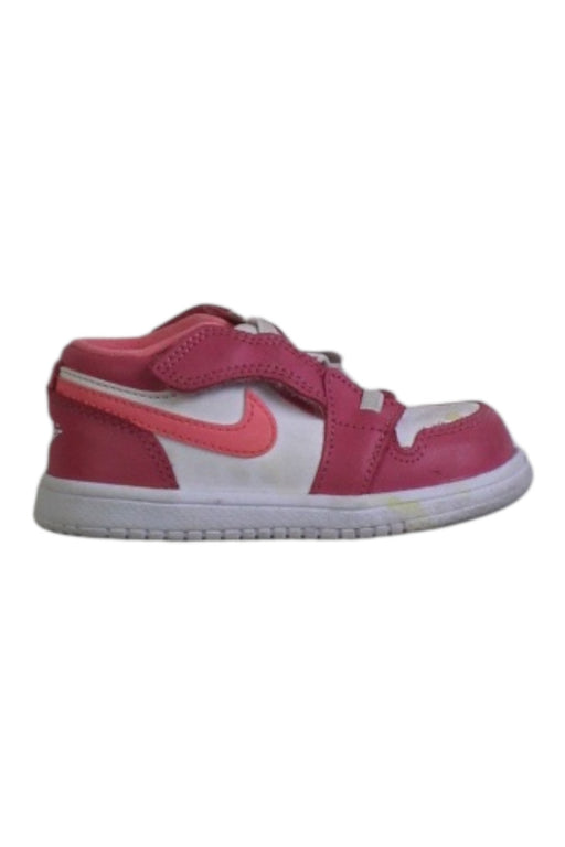 A Red Sneakers from Air Jordan in size 18-24M for girl. (Front View)