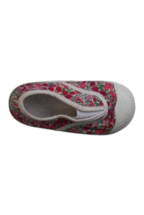 A Red Slip Ons from Jacadi in size 18-24M for girl. (Front View)
