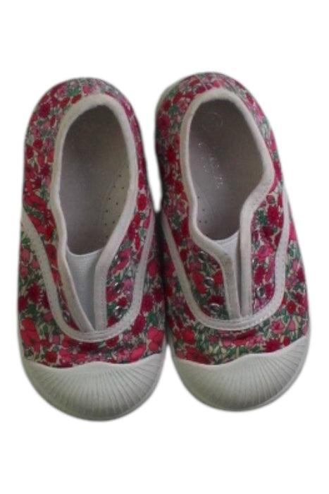 A Red Slip Ons from Jacadi in size 18-24M for girl. (Back View)