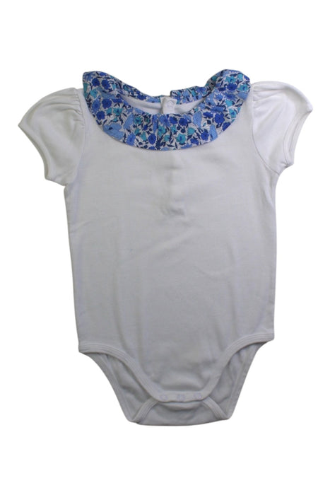 A White Short Sleeve Bodysuits from Jacadi in size 3T for girl. (Front View)