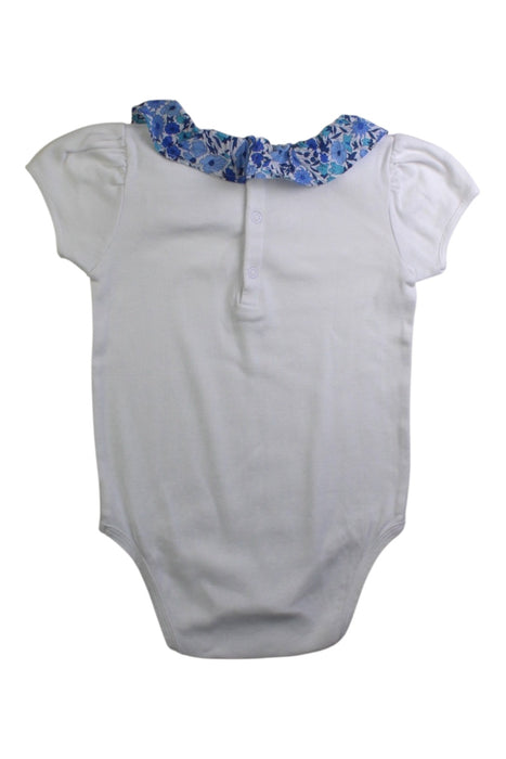A White Short Sleeve Bodysuits from Jacadi in size 3T for girl. (Back View)