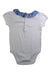 A White Short Sleeve Bodysuits from Jacadi in size 3T for girl. (Back View)