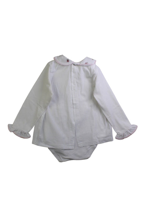 A White Long Sleeve Bodysuits from Pepa London in size 2T for girl. (Back View)