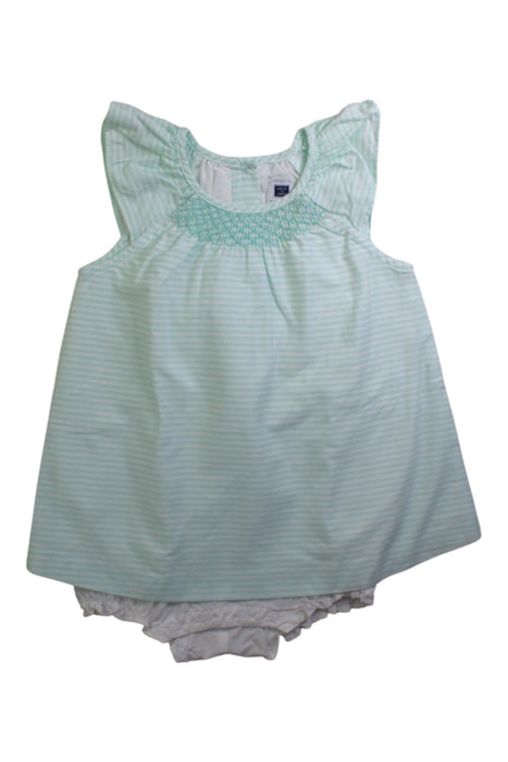 A White Sleeveless Bodysuits from Janie & Jack in size 18-24M for girl. (Front View)