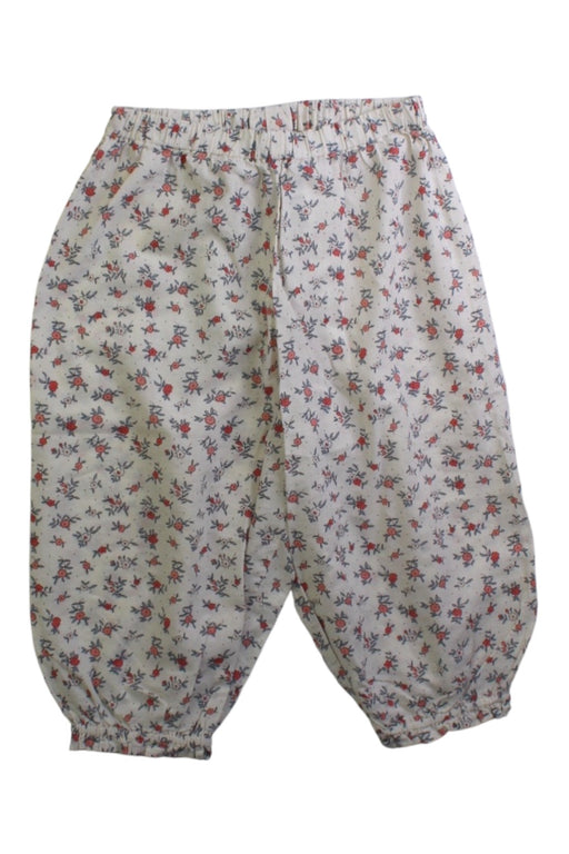 A White Casual Pants from Bonton in size 12-18M for girl. (Front View)