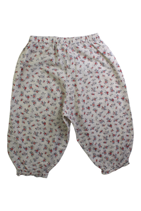A White Casual Pants from Bonton in size 12-18M for girl. (Back View)