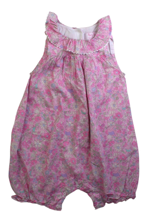 A Pink Sleeveless Rompers from Trotters in size 2T for girl. (Front View)