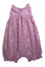 A Pink Sleeveless Rompers from Trotters in size 2T for girl. (Back View)