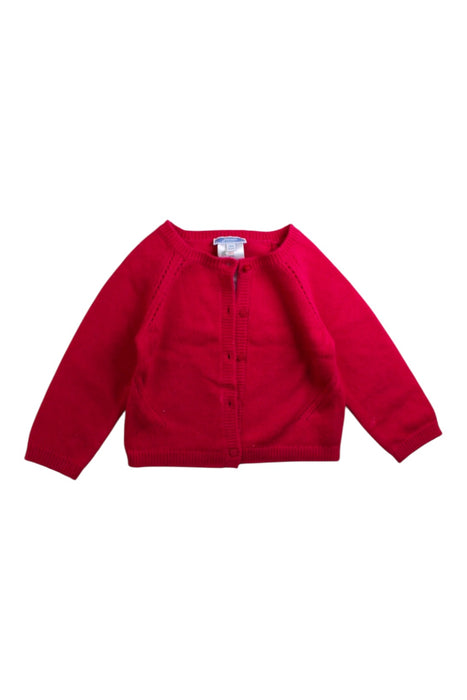 A Red Cardigans from Jacadi in size 2T for girl. (Front View)