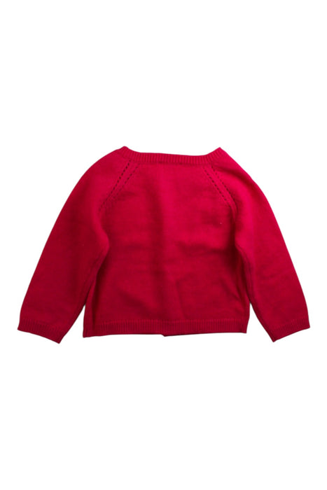 A Red Cardigans from Jacadi in size 2T for girl. (Back View)