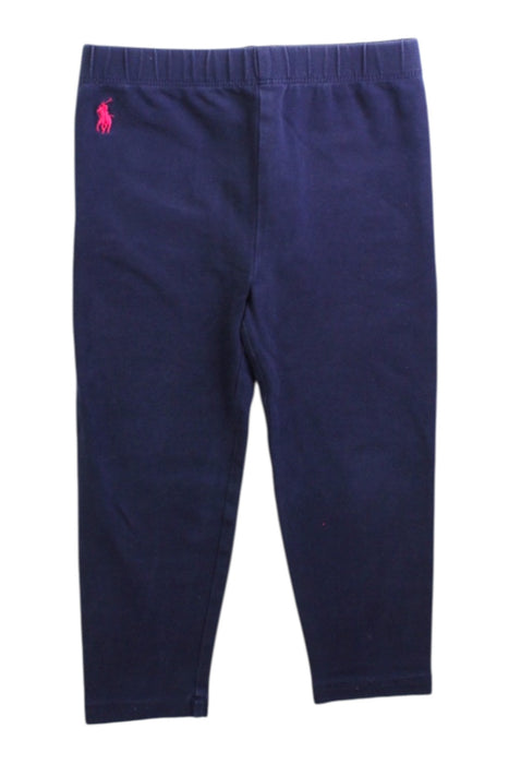 A Navy Leggings from Ralph Lauren in size 2T for girl. (Front View)