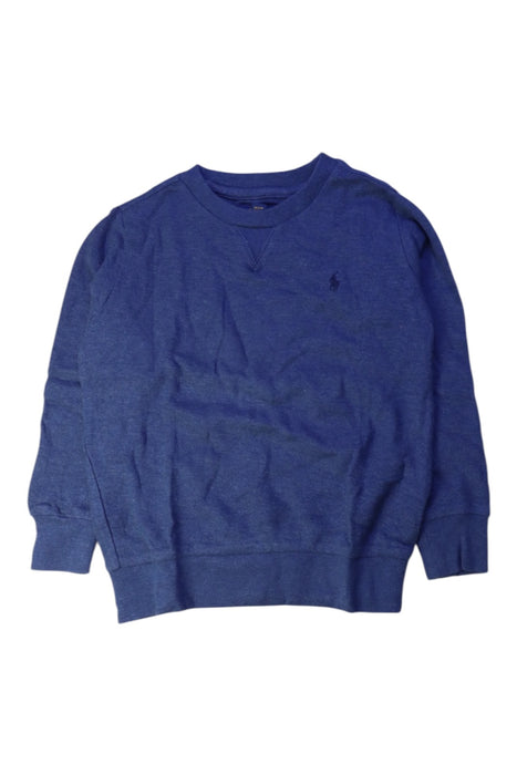 A Blue Crewneck Sweatshirts from Polo Ralph Lauren in size 4T for boy. (Front View)
