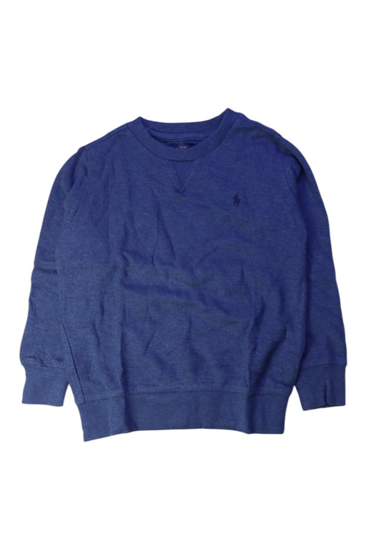A Blue Crewneck Sweatshirts from Polo Ralph Lauren in size 4T for boy. (Front View)