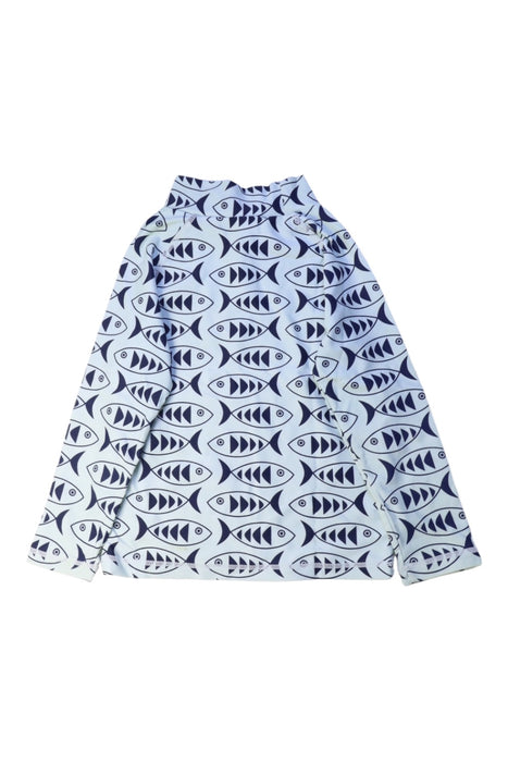 A Navy Long Sleeve Tops from Seed in size 3T for boy. (Back View)