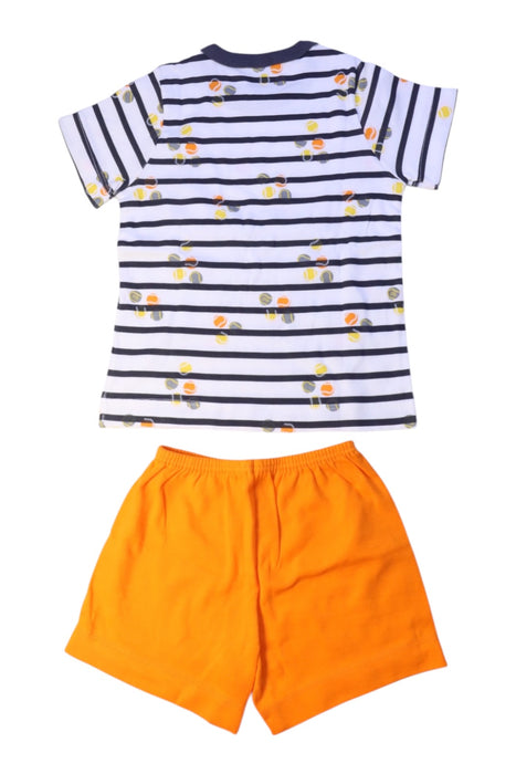 A Orange Shorts Sets from Petit Bateau in size 3T for boy. (Back View)