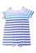 A Blue Short Sleeve Rompers from Jacadi in size 3T for boy. (Front View)