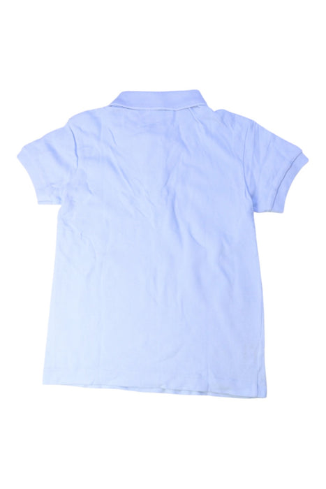 A Blue Short Sleeve Polos from Lacoste in size 6T for boy. (Back View)
