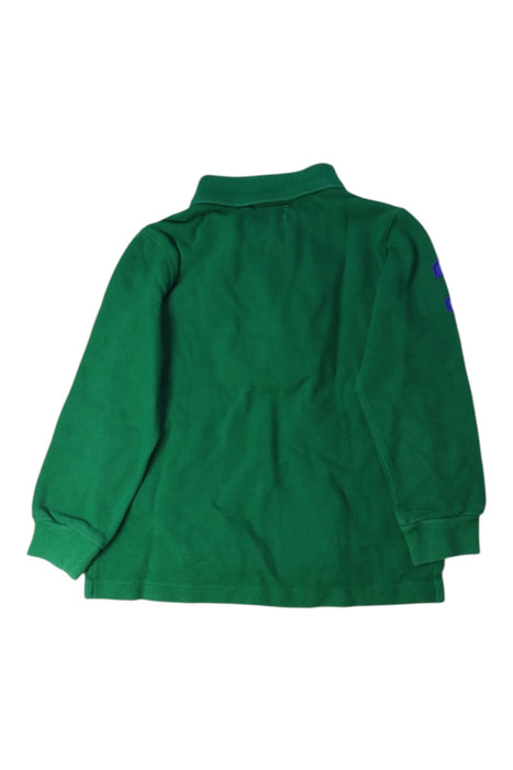 A Green Long Sleeve Polos from Ralph Lauren in size 2T for boy. (Back View)