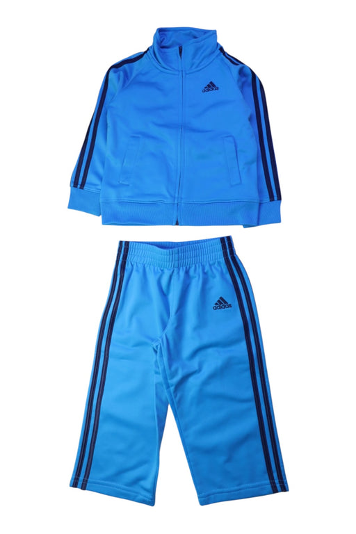 A Blue Active Pants from Adidas in size 2T for boy. (Front View)
