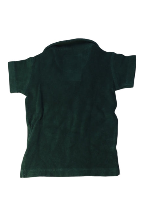 A Green Short Sleeve Polos from OAS Company in size 2T for boy. (Back View)