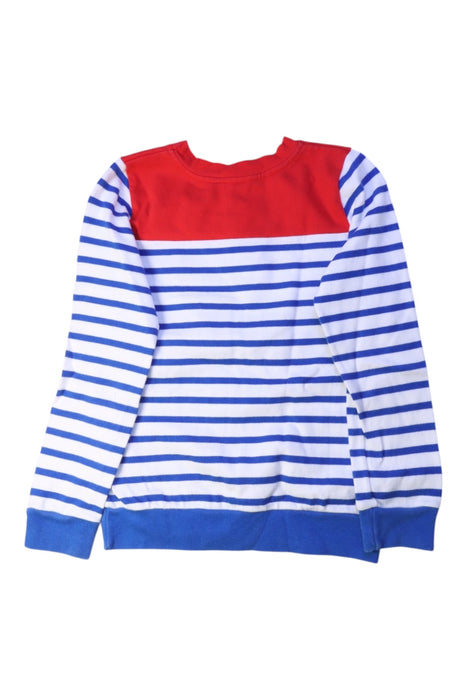 A Blue Crewneck Sweatshirts from Petit Bateau in size 8Y for boy. (Back View)