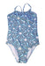A Blue Swimsuits from Vilebrequin in size 6T for girl. (Front View)