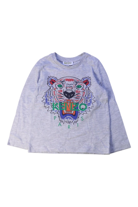A Grey Long Sleeve T Shirts from Kenzo in size 2T for boy. (Front View)
