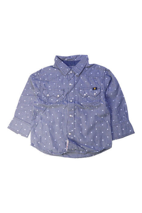 A Blue Long Sleeve Shirts from Lucky Brand in size 2T for boy. (Front View)