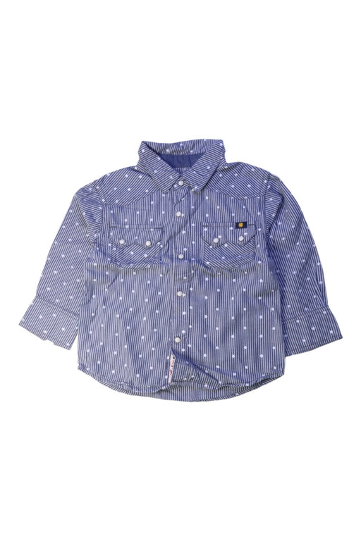 A Blue Long Sleeve Shirts from Lucky Brand in size 2T for boy. (Front View)