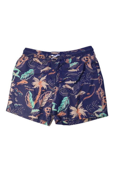 A Navy Swim Shorts from Seed in size 6T for boy. (Front View)
