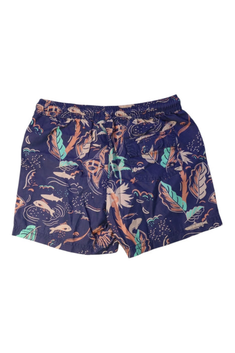 A Navy Swim Shorts from Seed in size 6T for boy. (Back View)