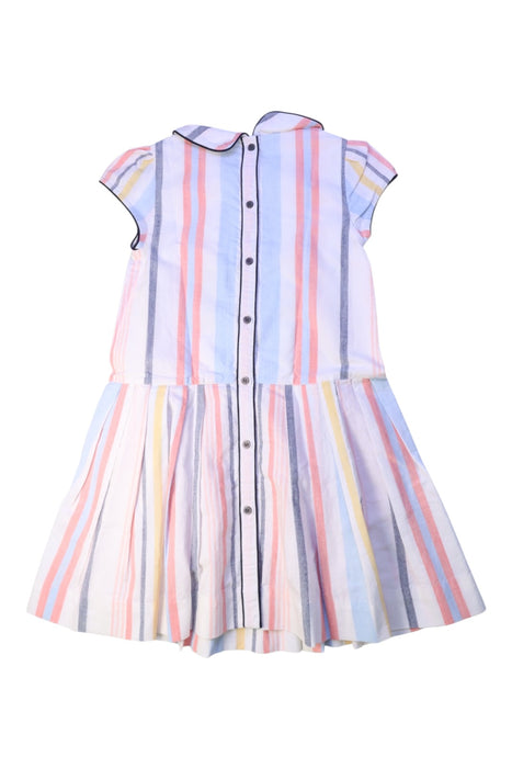 A Multicolour Short Sleeve Dresses from Velveteen in size 6T for girl. (Back View)