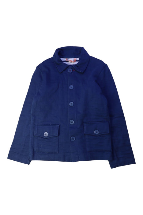 A Navy Lightweight Jackets from Petit Bateau in size 8Y for boy. (Front View)